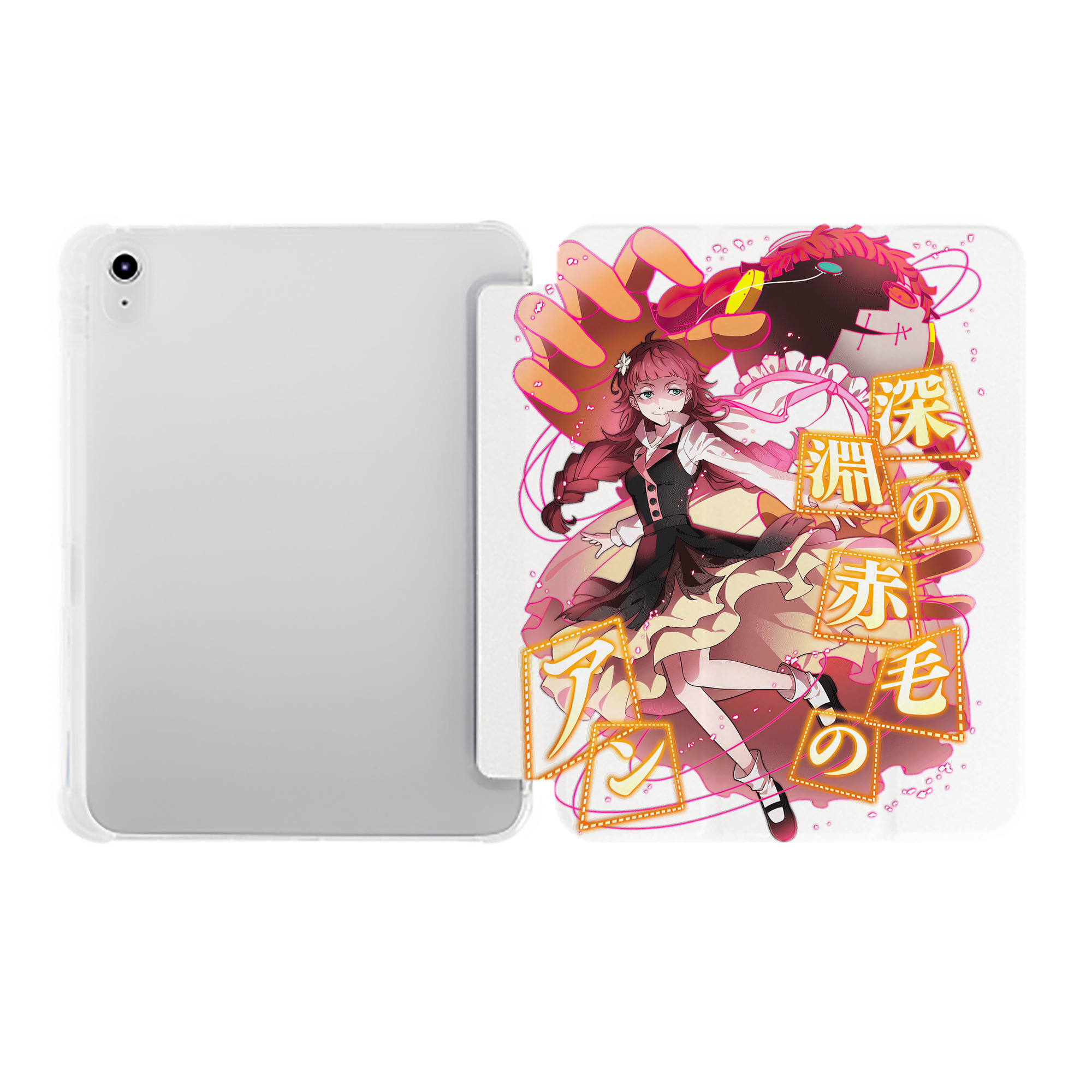 （画像用） 文豪ストレイドッグス Bungo Stray Dogs IPad ケース ペン収納付き 三つ折りスタンド PUレザー×シリコン 対応機種9.5/10.5/10.9インチ